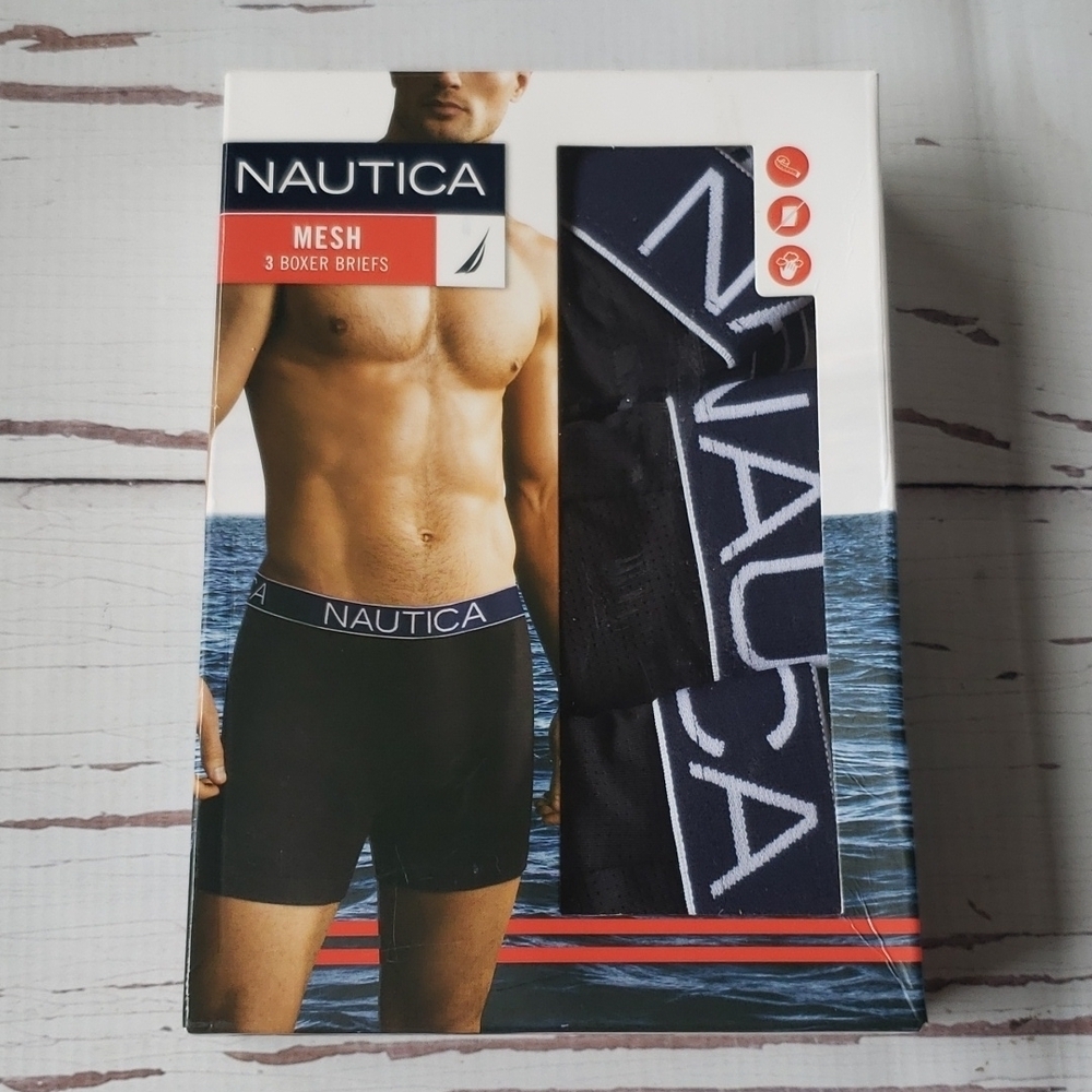 Nautica M new mesh boxer bundle of 3